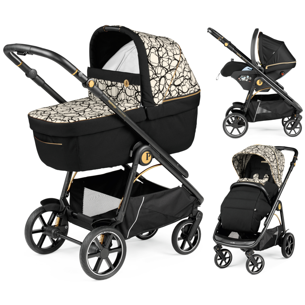 Carucior 3 in 1 Peg Perego Veloce Lounge Graphic Gold